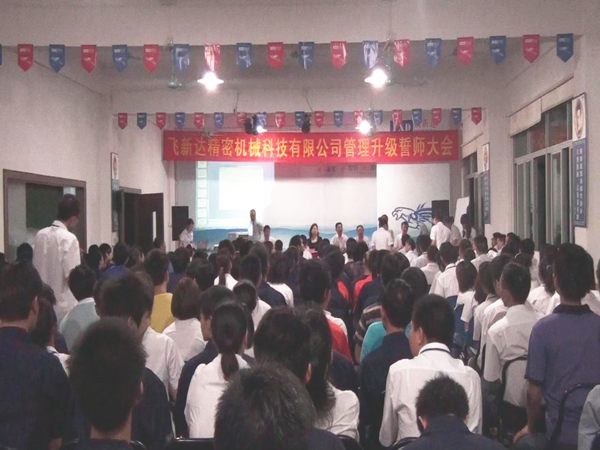 2011年6月3日，飛新達(dá)管理升級(jí)誓師大會(huì)召開(kāi)